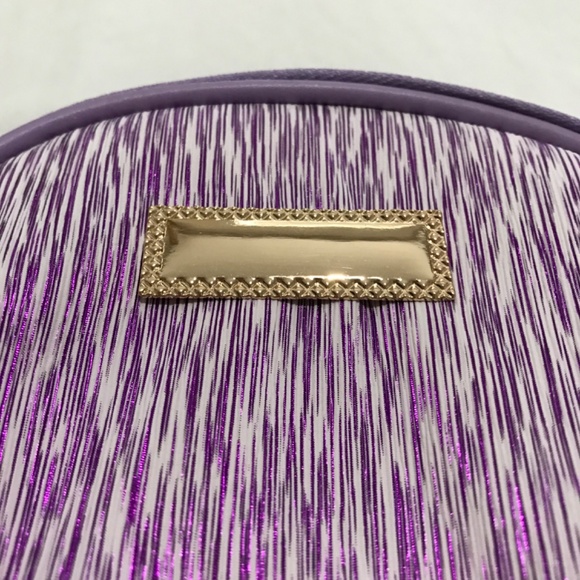 Coin Purse Cosmetic Sparkly Purple Pink Pouch Bag - Picture 3 of 5